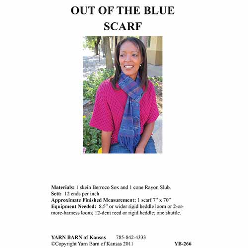 Out of the Blue Scarf Pattern Leaflet