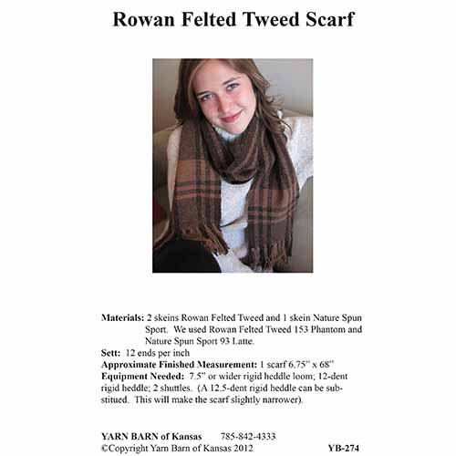 Rowan Tweed Scarf Pattern Leaflet