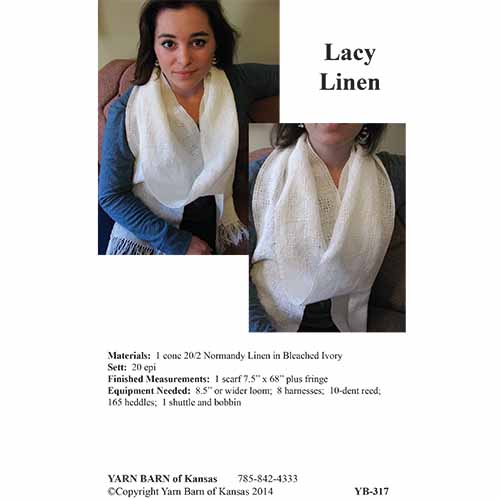 YB Pat 317 Lacy Linen Scarf Pattern