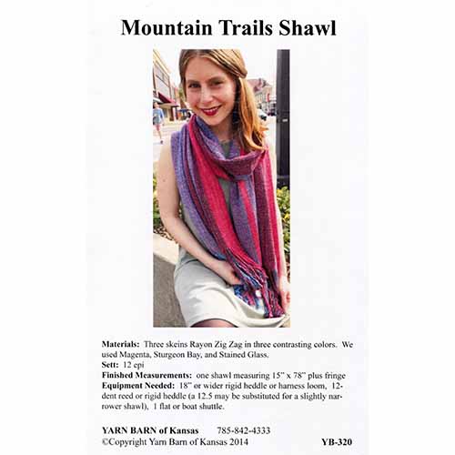 Mountain Trails Shawl-Wrap Pattern Leaflet