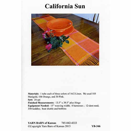 California Sun Runner Pattern Leaflet