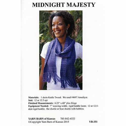 Midnight Majesty Scarf Pattern Leaflet