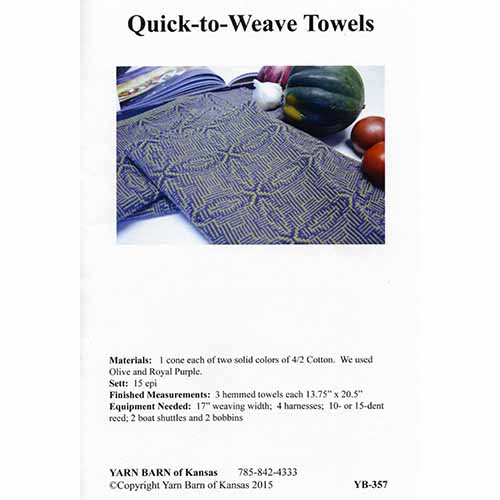 Quick-to-Weave Towels Pattern Leaflet