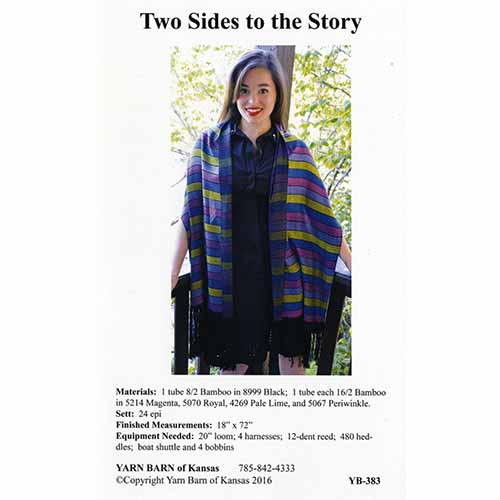 Two Sides to the Story Shawl Leaflet Pattern