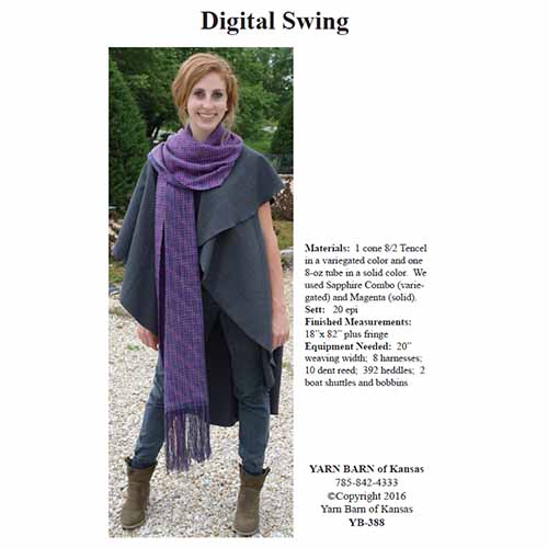 Digital Swing Shawl Leaflet Pattern
