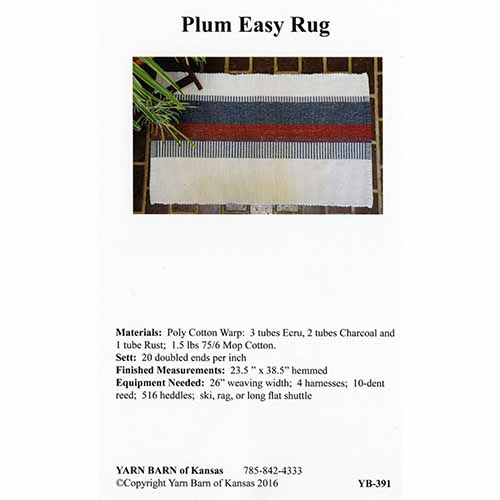 Plum Easy Rug Pattern Leaflet