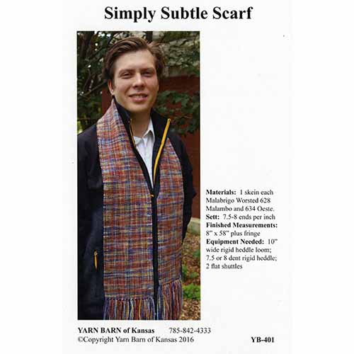 Simply Subtle Scarf Leaflet Pattern