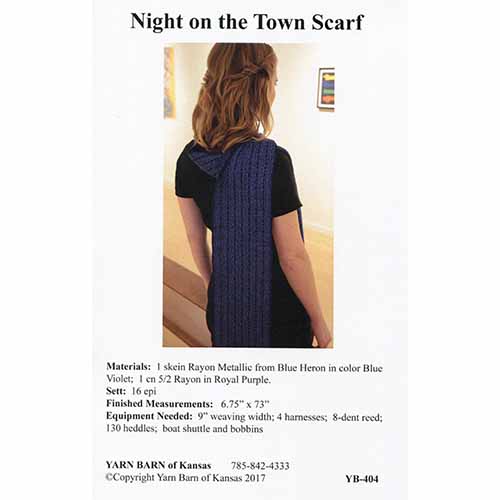 Night on the Town Shawl Pattern Leaflet