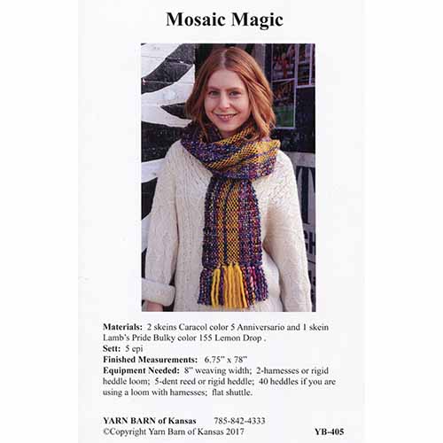 Mosaic Magic Scarf Pattern Leaflet