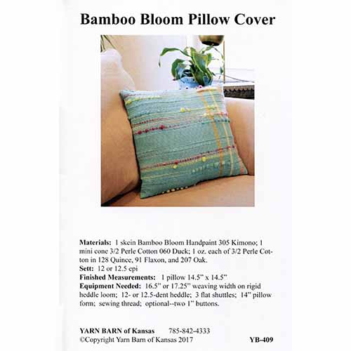 Bamboo Bloom Pillow Cover Pattern Leaflet