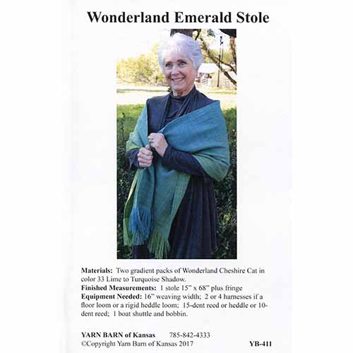 Wonderland Emerald Stole Pattern Leaflet