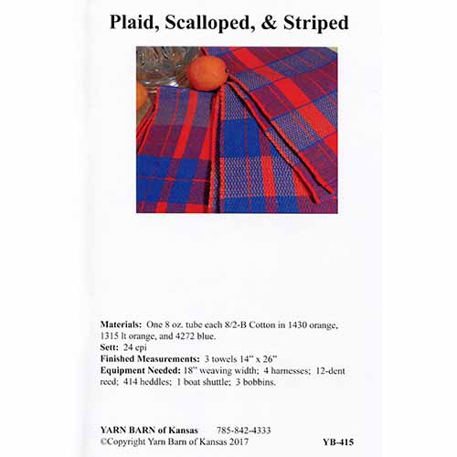 Plaid, Scalloped, & Striped Pattern Leaflet