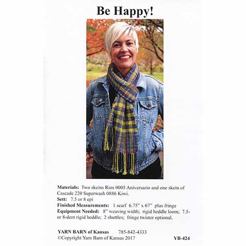 Be Happy Scarf Pattern Leaflet
