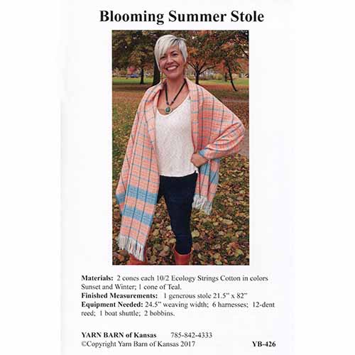 Blooming Summer Stole Pattern Leaflet