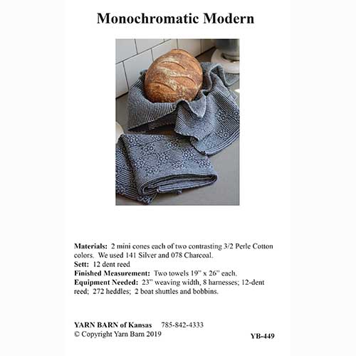Monochromatic Modern Towel Pattern Leaflet