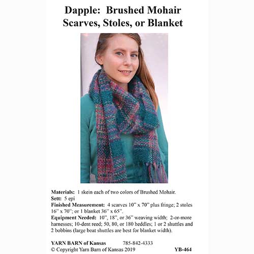 Dapple Scarves, Stoles, or Afghan Pattern Leaflet