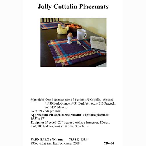 Jolly Cottolin Placemats Pattern