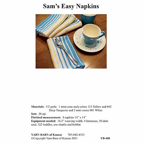 Sam's Easy Napkins pattern