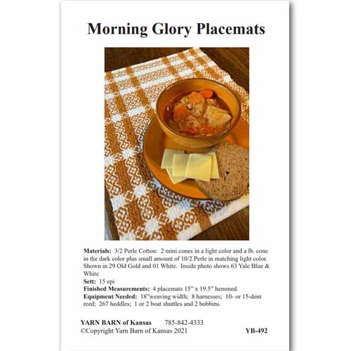Morning Glory Placemats pattern