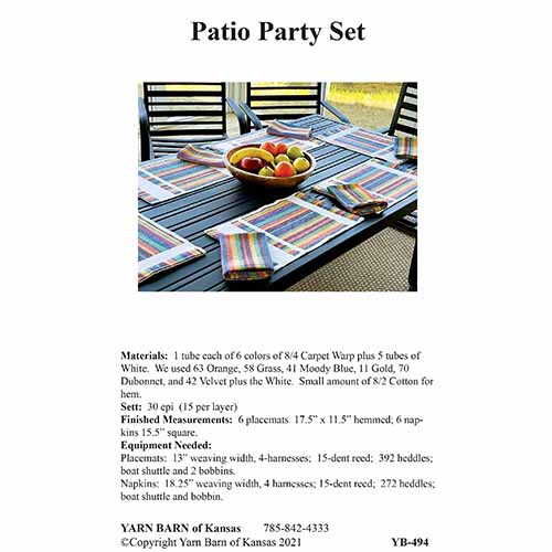 Patio Party Set pattern