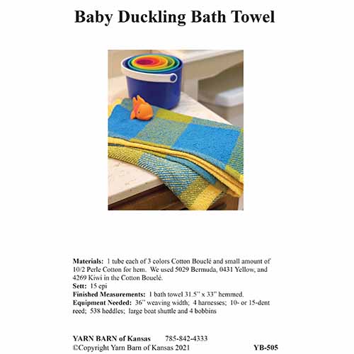 Baby Duckling Bath Towel pattern