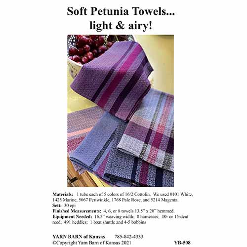 Soft Petunia Towels pattern