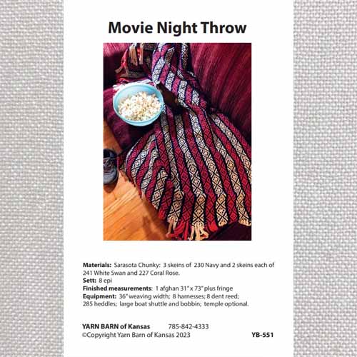Movie Night Throw pattern