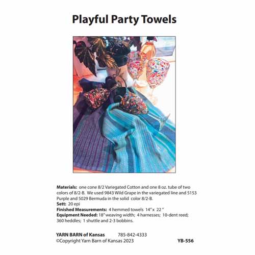 Playful Party Towels pattern