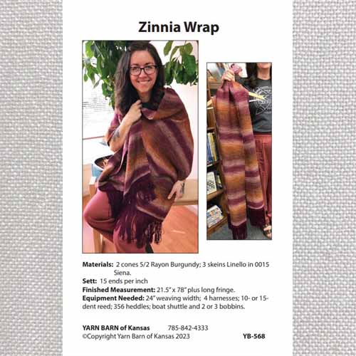Zinnia Stole pattern