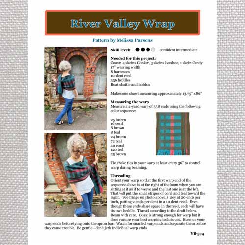 River Valley Wrap pattern