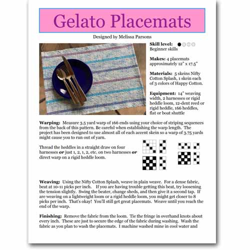 Gelato Placemats Pattern
