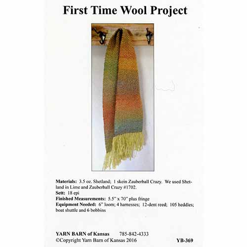 First Time Wool Project Pattern Leaflet