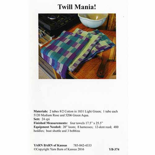 Twill Mania Towels Pattern