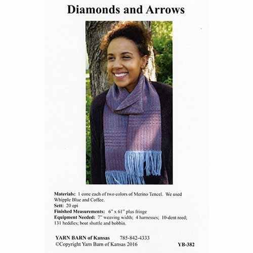 Diamonds and Arrows Scarf Pattern Leaflet